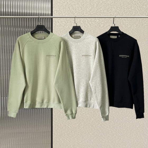 Fear of God Essentials Tone-on-Tone Mini Logo Crewneck Sweatshirt